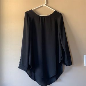 Black long sleeve top